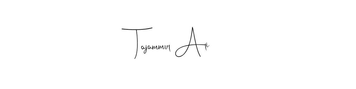 Here are the top 10 professional signature styles for the name Tajammul Ali. These are the best autograph styles you can use for your name. Tajammul Ali signature style 4 images and pictures png