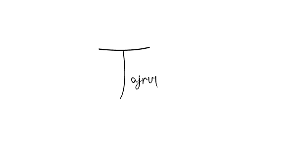 How to Draw Tajrul signature style? Andilay-7BmLP is a latest design signature styles for name Tajrul. Tajrul signature style 4 images and pictures png