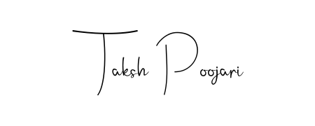 Elevate your brand with a stunning Taksh Poojari eSignature. The Andilay-7BmLP style provides a balanced, flowing aesthetic for everyday signing. Taksh Poojari signature style 4 images and pictures png