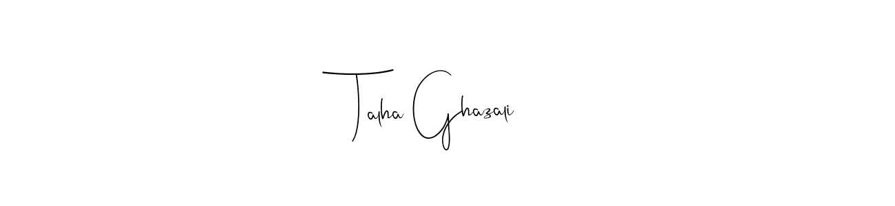 Talha Ghazali stylish signature style. Best Handwritten Sign (Andilay-7BmLP) for my name. Handwritten Signature Collection Ideas for my name Talha Ghazali. Talha Ghazali signature style 4 images and pictures png