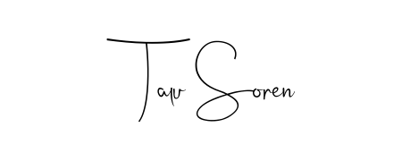 Discover the perfect balance of readability and style for Talu Soren with Andilay-7BmLP font. Create your dream signature today. Talu Soren signature style 4 images and pictures png