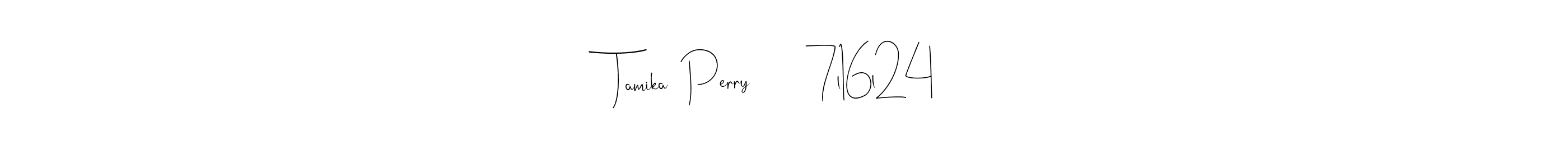 You can use this online signature creator to create a handwritten signature for the name Tamika  Perry        7l16l24. This is the best online autograph maker. Tamika  Perry        7l16l24 signature style 4 images and pictures png