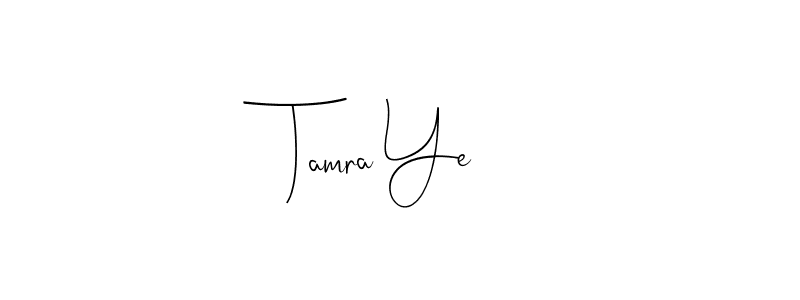 You can use this online signature creator to create a handwritten signature for the name Tamra Ye. This is the best online autograph maker. Tamra Ye signature style 4 images and pictures png