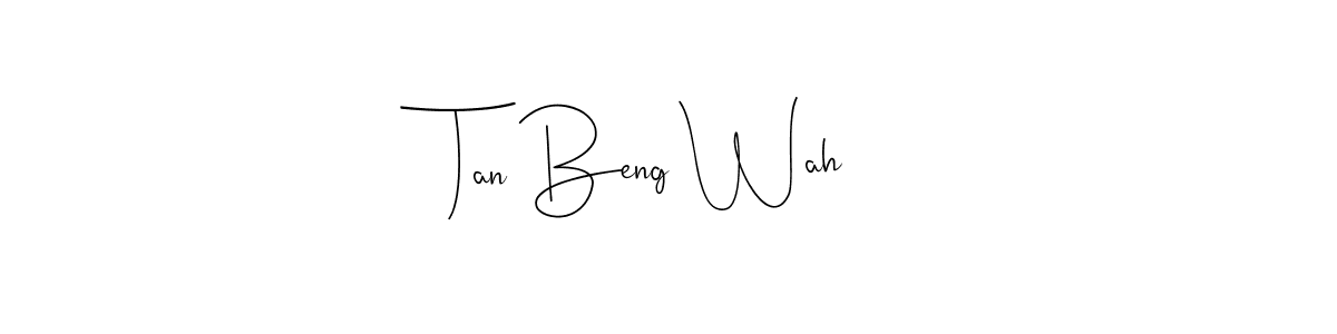 Make a beautiful signature design for name Tan Beng Wah. Use this online signature maker to create a handwritten signature for free. Tan Beng Wah signature style 4 images and pictures png