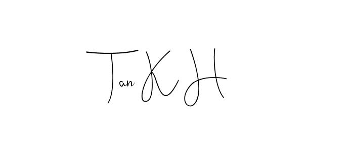 Make a beautiful signature design for name Tan K H. Use this online signature maker to create a handwritten signature for free. Tan K H signature style 4 images and pictures png