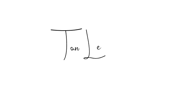 This is the best signature style for the Tan Le name. Also you like these signature font (Andilay-7BmLP). Mix name signature. Tan Le signature style 4 images and pictures png