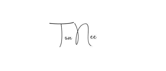 How to make Tan Nee name signature. Use Andilay-7BmLP style for creating short signs online. This is the latest handwritten sign. Tan Nee signature style 4 images and pictures png