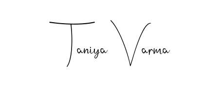 Also You can easily find your signature by using the search form. We will create Taniya Varma name handwritten signature images for you free of cost using Andilay-7BmLP sign style. Taniya Varma signature style 4 images and pictures png