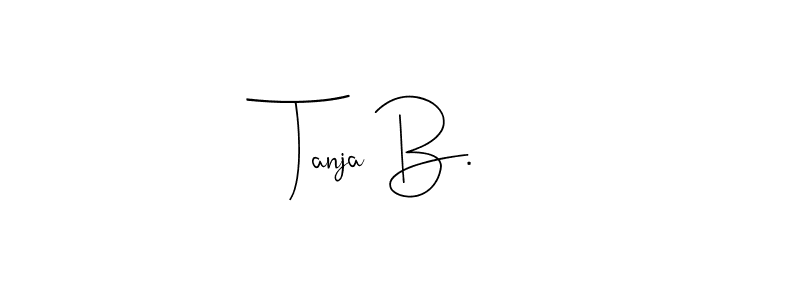 Here are the top 10 professional signature styles for the name Tanja B.. These are the best autograph styles you can use for your name. Tanja B. signature style 4 images and pictures png