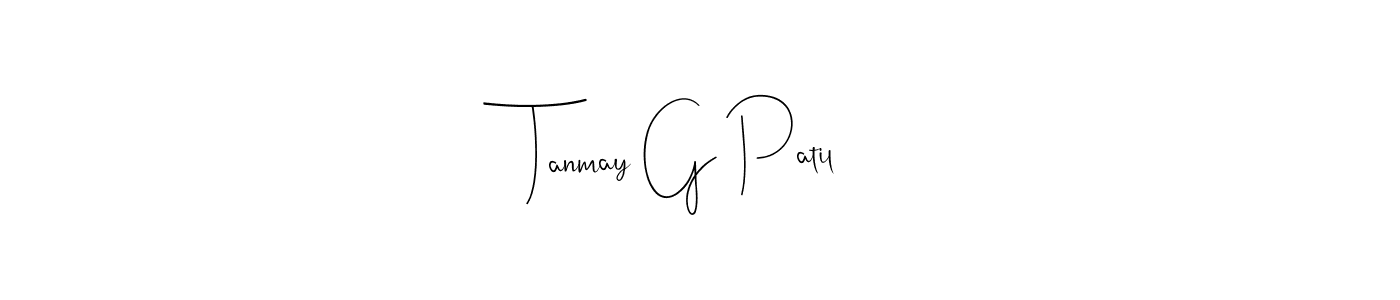Make a beautiful signature design for name Tanmay G Patil. Use this online signature maker to create a handwritten signature for free. Tanmay G Patil signature style 4 images and pictures png