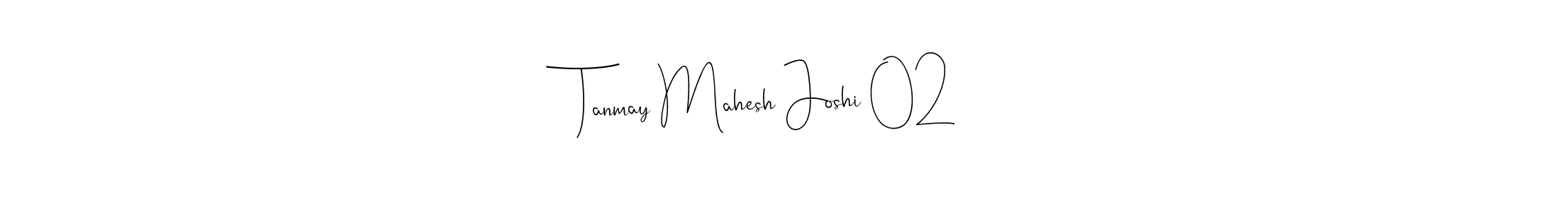 Use a signature maker to create a handwritten signature online. With this signature software, you can design (Andilay-7BmLP) your own signature for name Tanmay Mahesh Joshi 02. Tanmay Mahesh Joshi 02 signature style 4 images and pictures png