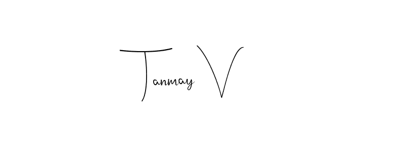 Make a beautiful signature design for name Tanmay V. Use this online signature maker to create a handwritten signature for free. Tanmay V signature style 4 images and pictures png