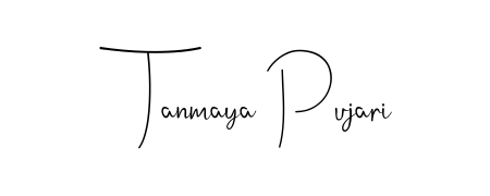 Achieve flawless digital penmanship with Tanmaya Pujari name in Andilay-7BmLP font. The perfect tool for creating online signatures. Tanmaya Pujari signature style 4 images and pictures png