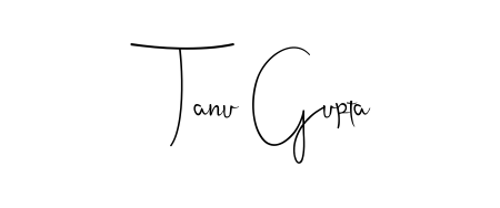 A timeless handwritten aesthetic for Tanu Gupta. The Andilay-7BmLP font gives your signature a handcrafted feel with natural curves. Tanu Gupta signature style 4 images and pictures png