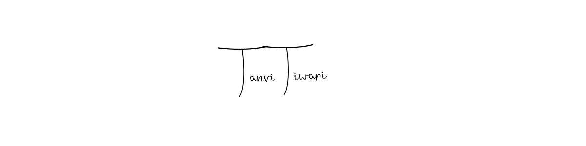 The best way (Andilay-7BmLP) to make a short signature is to pick only two or three words in your name. The name Tanvi Tiwari include a total of six letters. For converting this name. Tanvi Tiwari signature style 4 images and pictures png