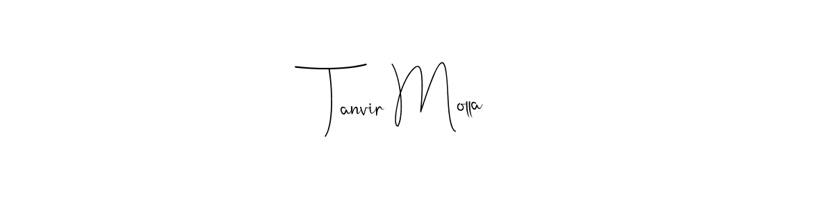 Use a signature maker to create a handwritten signature online. With this signature software, you can design (Andilay-7BmLP) your own signature for name Tanvir Molla. Tanvir Molla signature style 4 images and pictures png