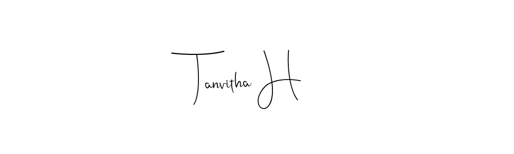 Here are the top 10 professional signature styles for the name Tanvitha H. These are the best autograph styles you can use for your name. Tanvitha H signature style 4 images and pictures png