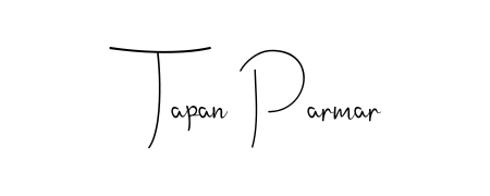 Create a personalized artistic stamp with Tapan Parmar in Andilay-7BmLP font. Perfect for visual artists, designers, and influencers. Tapan Parmar signature style 4 images and pictures png