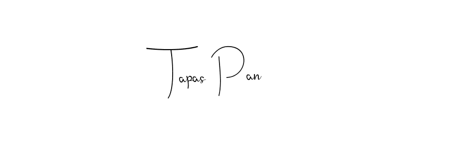 Make a beautiful signature design for name Tapas Pan. With this signature (Andilay-7BmLP) style, you can create a handwritten signature for free. Tapas Pan signature style 4 images and pictures png