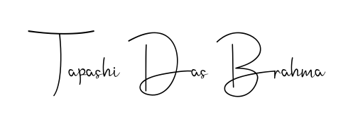 Discover how Tapashi Das Brahma looks in an executive cursive font (Andilay-7BmLP). Perfect for legal documents, invoices, and certificates. Tapashi Das Brahma signature style 4 images and pictures png
