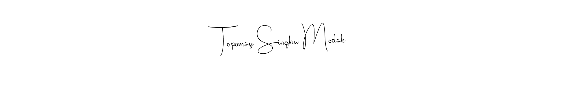 Use a signature maker to create a handwritten signature online. With this signature software, you can design (Andilay-7BmLP) your own signature for name Tapomay Singha Modak. Tapomay Singha Modak signature style 4 images and pictures png