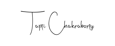 It looks like you need a new signature style for name Tapti Chakraborty. Design unique handwritten (Andilay-7BmLP) signature with our free signature maker in just a few clicks. Tapti Chakraborty signature style 4 images and pictures png
