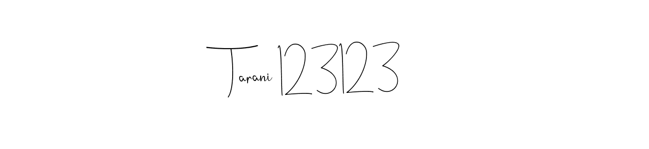 Make a beautiful signature design for name Tarani 123123. Use this online signature maker to create a handwritten signature for free. Tarani 123123 signature style 4 images and pictures png