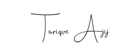 Master the art of signing with Tarique Ajij written in fluent Andilay-7BmLP script. A great template to practice and refine your handwriting. Tarique Ajij signature style 4 images and pictures png