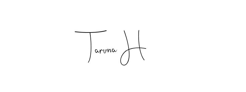 You can use this online signature creator to create a handwritten signature for the name Taruna H. This is the best online autograph maker. Taruna H signature style 4 images and pictures png