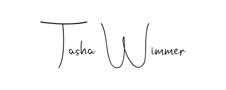 Give your name Tasha Wimmer an exquisite flair with the Andilay-7BmLP script font. Ideal for contracts, resumes, and formal letterheads. Tasha Wimmer signature style 4 images and pictures png