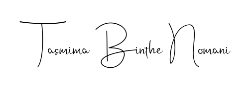 See photos of Tasmima Binthe Nomani official signature. Check more albums & portfolios. Read reviews & check more about Andilay-7BmLP font. Tasmima Binthe Nomani signature style 4 images and pictures png