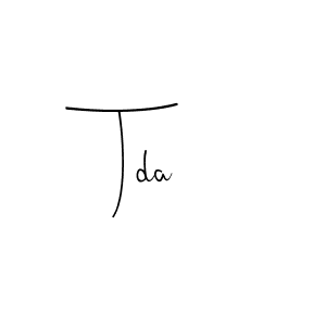 Here are the top 10 professional signature styles for the name Tda. These are the best autograph styles you can use for your name. Tda signature style 4 images and pictures png