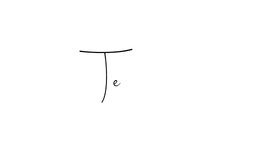 Design your own signature with our free online signature maker. With this signature software, you can create a handwritten (Andilay-7BmLP) signature for name Te•. Te• signature style 4 images and pictures png