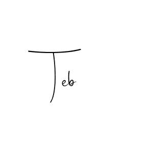 Make a beautiful signature design for name Teb. Use this online signature maker to create a handwritten signature for free. Teb signature style 4 images and pictures png