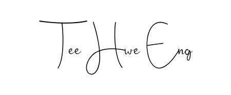 The Andilay-7BmLP handwriting style adds charm and authenticity to name Tee Hwe Eng. A wonderful choice for personal thank-you notes. Tee Hwe Eng signature style 4 images and pictures png
