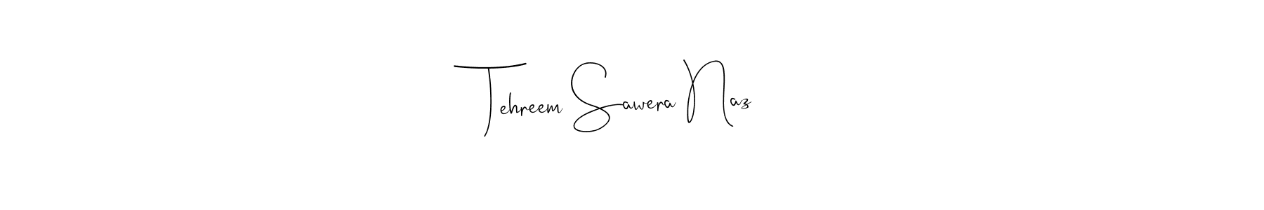 The best way (Andilay-7BmLP) to make a short signature is to pick only two or three words in your name. The name Tehreem Sawera Naz include a total of six letters. For converting this name. Tehreem Sawera Naz signature style 4 images and pictures png