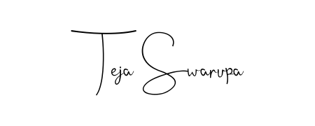 You should practise on your own different ways (Andilay-7BmLP) to write your name (Teja Swarupa) in signature. Don't let someone else do it for you. Teja Swarupa signature style 4 images and pictures png