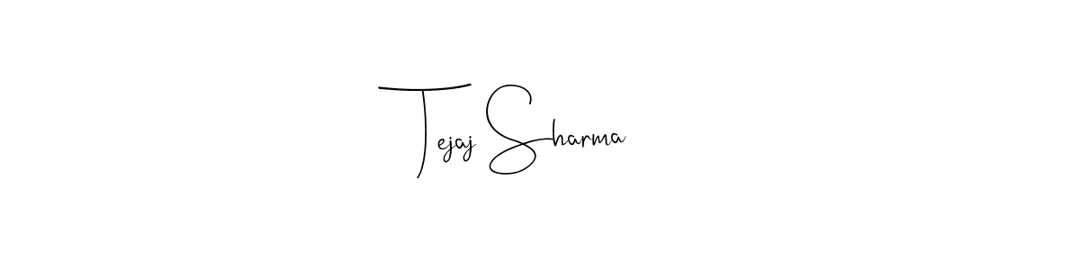 How to make Tejaj Sharma signature? Andilay-7BmLP is a professional autograph style. Create handwritten signature for Tejaj Sharma name. Tejaj Sharma signature style 4 images and pictures png