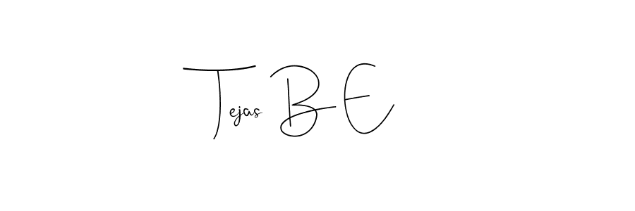 Andilay-7BmLP is a professional signature style that is perfect for those who want to add a touch of class to their signature. It is also a great choice for those who want to make their signature more unique. Get Tejas B E name to fancy signature for free. Tejas B E signature style 4 images and pictures png