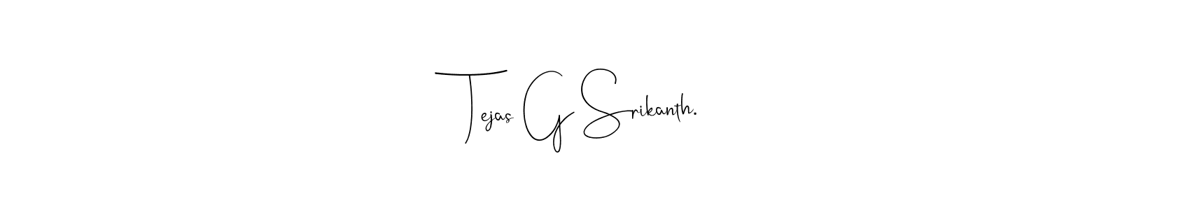 It looks lik you need a new signature style for name Tejas G Srikanth.. Design unique handwritten (Andilay-7BmLP) signature with our free signature maker in just a few clicks. Tejas G Srikanth. signature style 4 images and pictures png