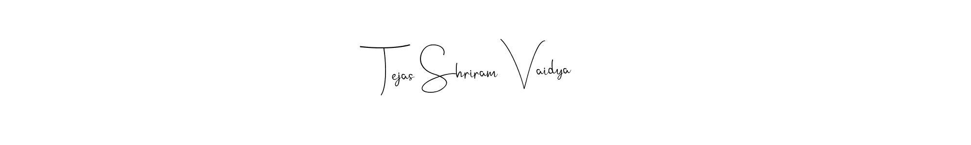 Similarly Andilay-7BmLP is the best handwritten signature design. Signature creator online .You can use it as an online autograph creator for name Tejas Shriram Vaidya. Tejas Shriram Vaidya signature style 4 images and pictures png