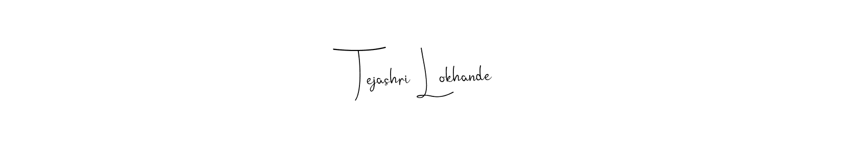 Use a signature maker to create a handwritten signature online. With this signature software, you can design (Andilay-7BmLP) your own signature for name Tejashri Lokhande. Tejashri Lokhande signature style 4 images and pictures png