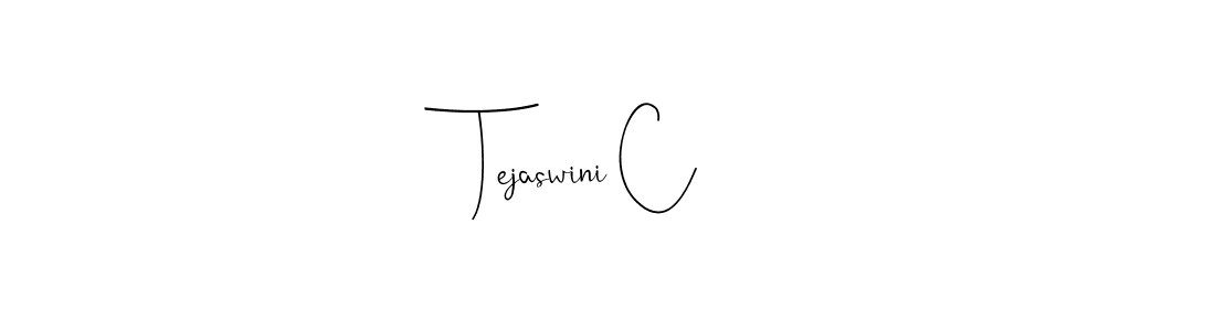 Design your own signature with our free online signature maker. With this signature software, you can create a handwritten (Andilay-7BmLP) signature for name Tejaswini C. Tejaswini C signature style 4 images and pictures png