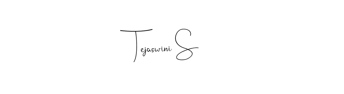The best way (Andilay-7BmLP) to make a short signature is to pick only two or three words in your name. The name Tejaswini S include a total of six letters. For converting this name. Tejaswini S signature style 4 images and pictures png