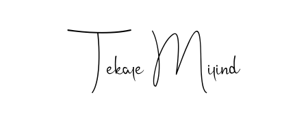A timeless handwritten aesthetic for Tekale Milind. The Andilay-7BmLP font gives your signature a handcrafted feel with natural curves. Tekale Milind signature style 4 images and pictures png