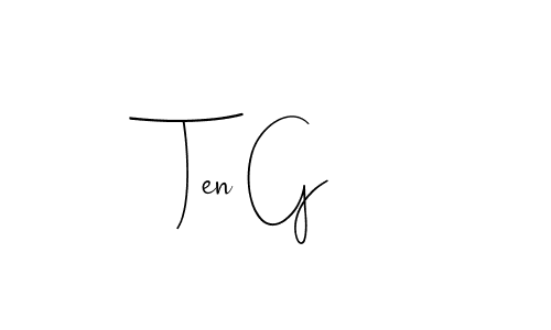 Design your own signature with our free online signature maker. With this signature software, you can create a handwritten (Andilay-7BmLP) signature for name Ten G. Ten G signature style 4 images and pictures png