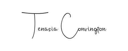 Achieve flawless digital penmanship with Tenasia Convington name in Andilay-7BmLP font. The perfect tool for creating online signatures. Tenasia Convington signature style 4 images and pictures png