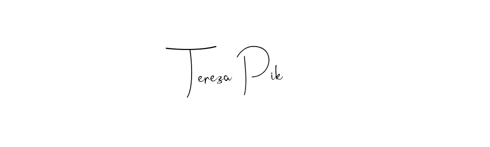 Use a signature maker to create a handwritten signature online. With this signature software, you can design (Andilay-7BmLP) your own signature for name Tereza Pik. Tereza Pik signature style 4 images and pictures png