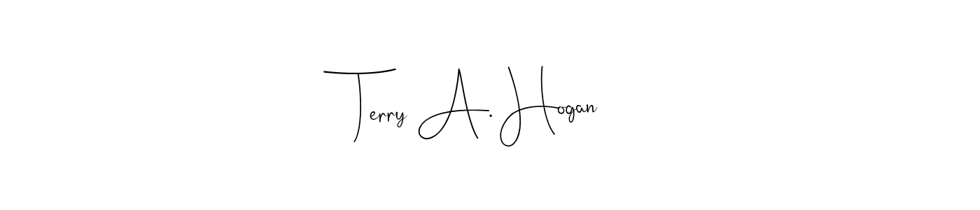 Andilay-7BmLP is a professional signature style that is perfect for those who want to add a touch of class to their signature. It is also a great choice for those who want to make their signature more unique. Get Terry A. Hogan name to fancy signature for free. Terry A. Hogan signature style 4 images and pictures png