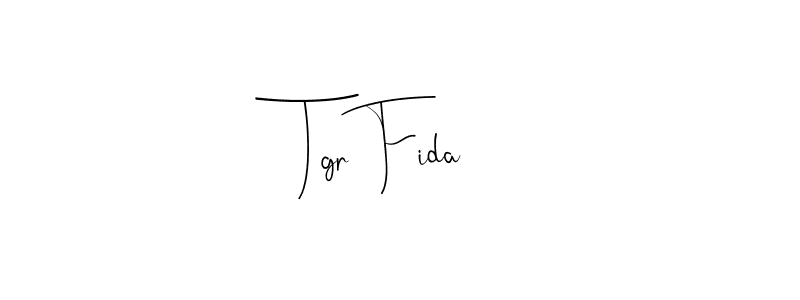 This is the best signature style for the Tgr Fida name. Also you like these signature font (Andilay-7BmLP). Mix name signature. Tgr Fida signature style 4 images and pictures png